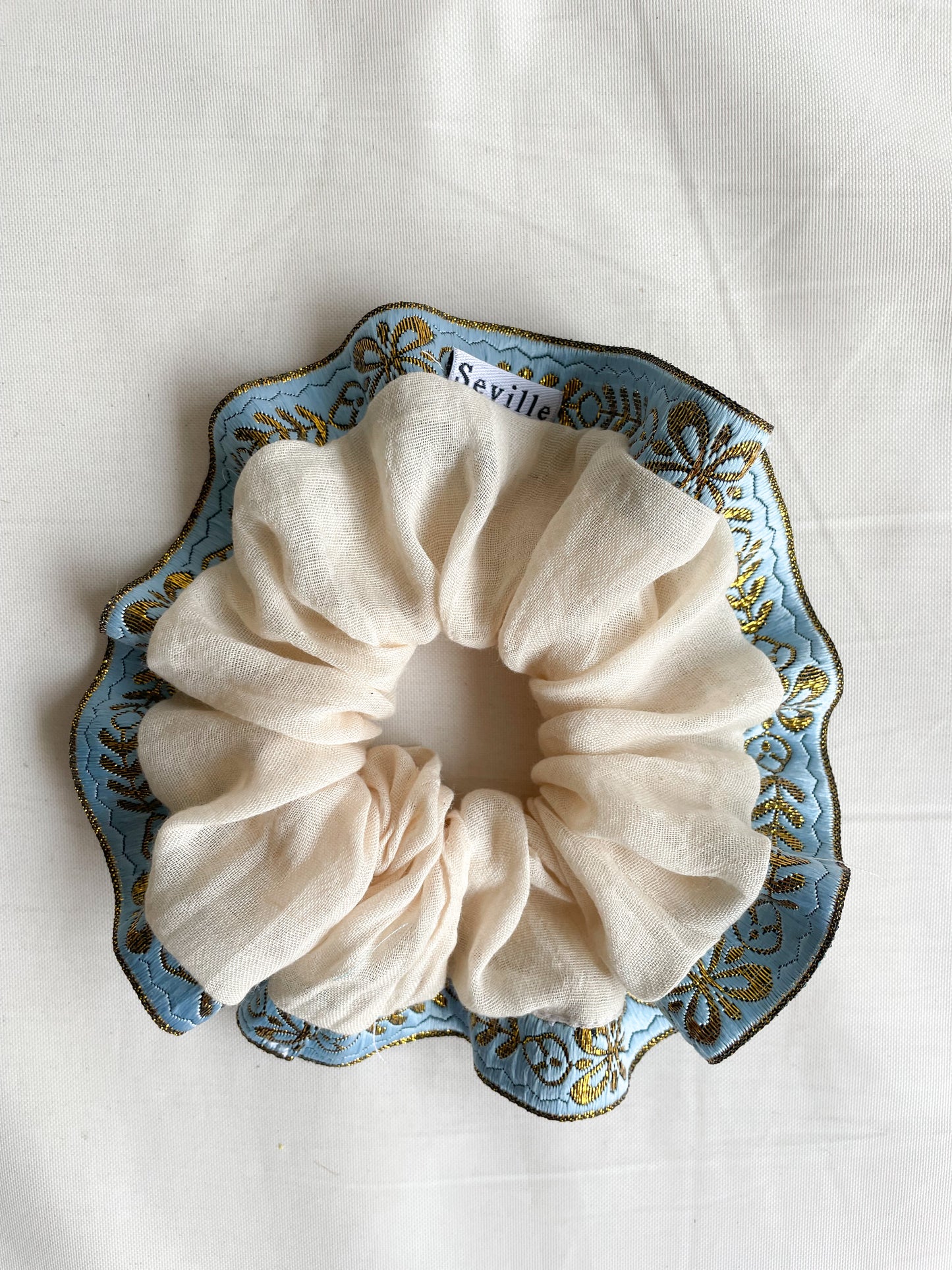 Scrunchie Campelo Celeste