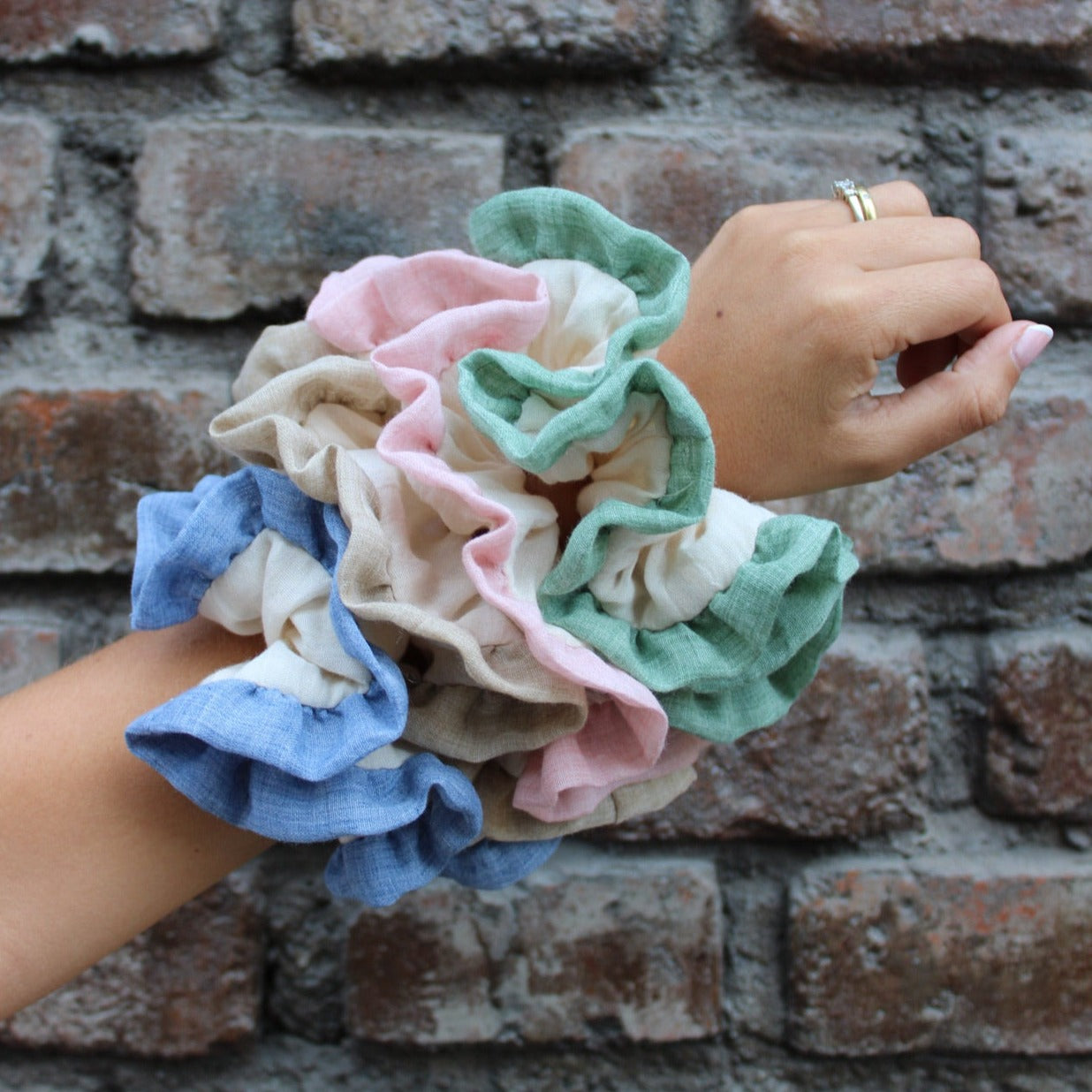 Scrunchie Lino Vuelos Arena