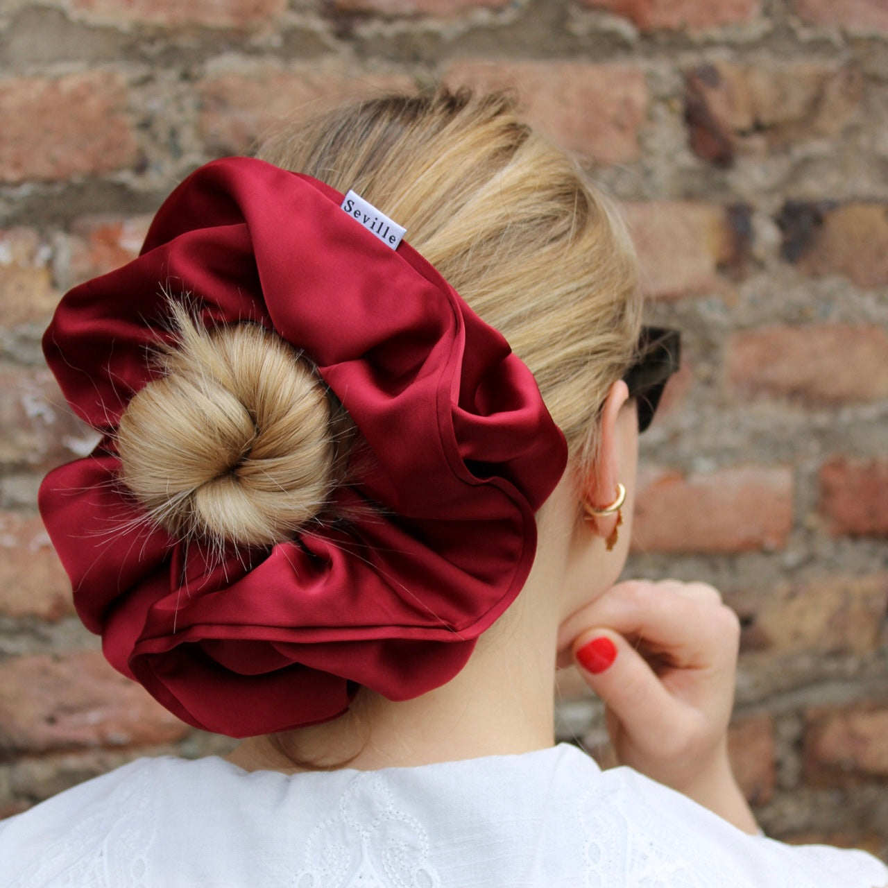 Scrunchie Colomba XL Burdeo