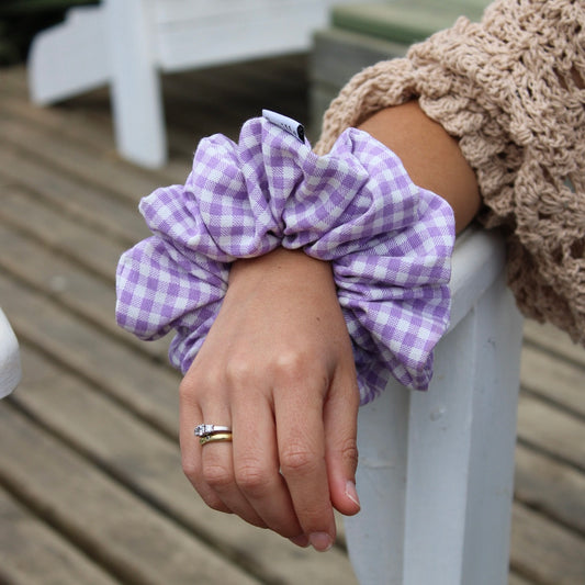 Scrunchie Vichy Lila