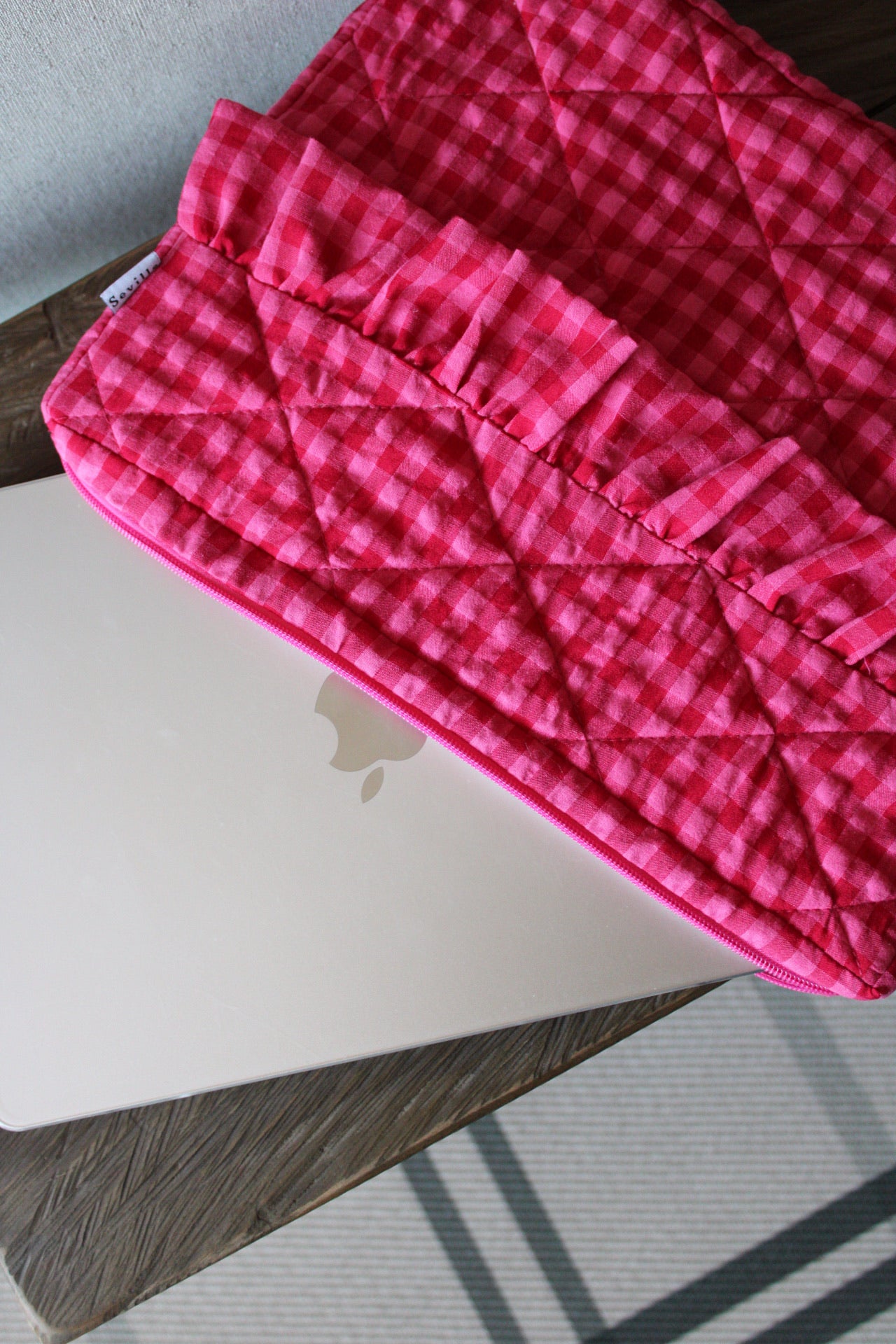 Funda Notebook Move - Vichy Rojo Rosado