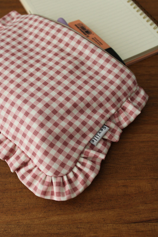 Estuche Keep - Vichy Rosado