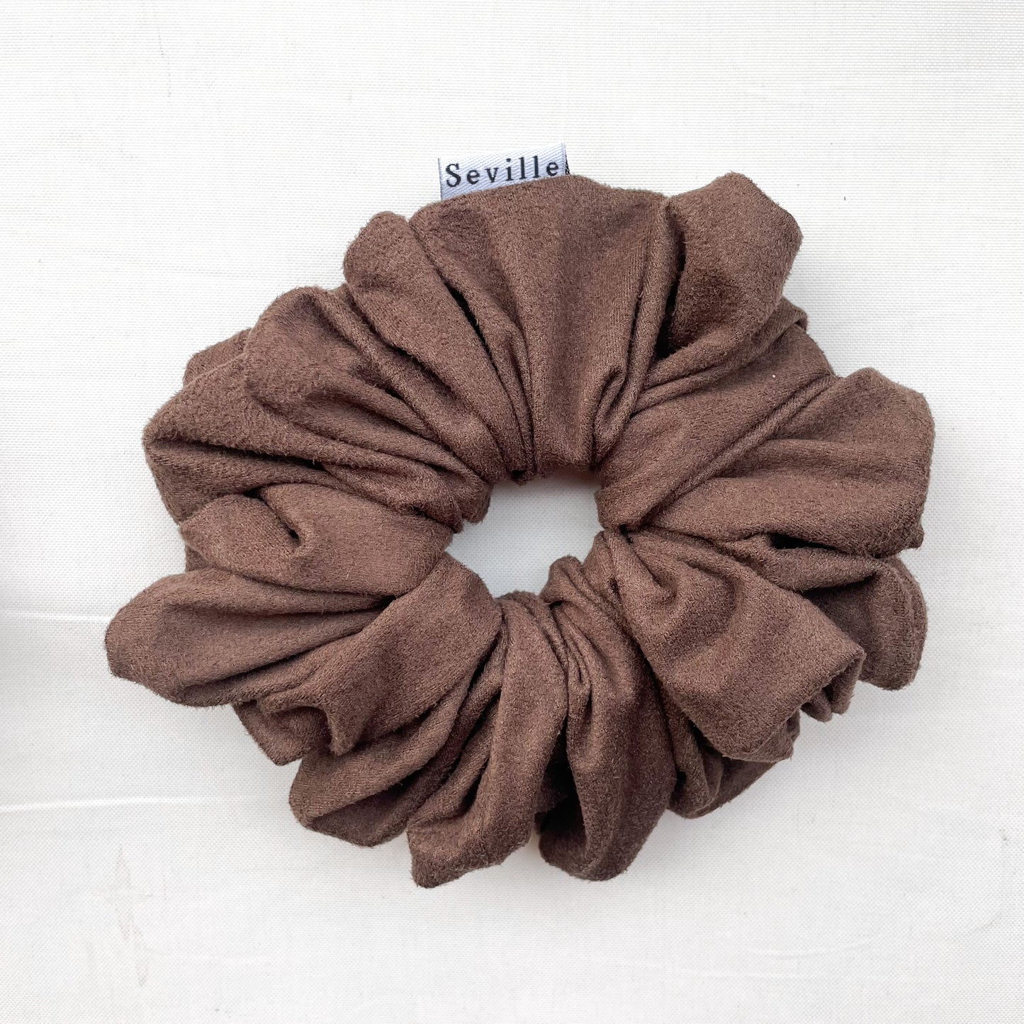 Maxi Scrunchie Gamuza Café